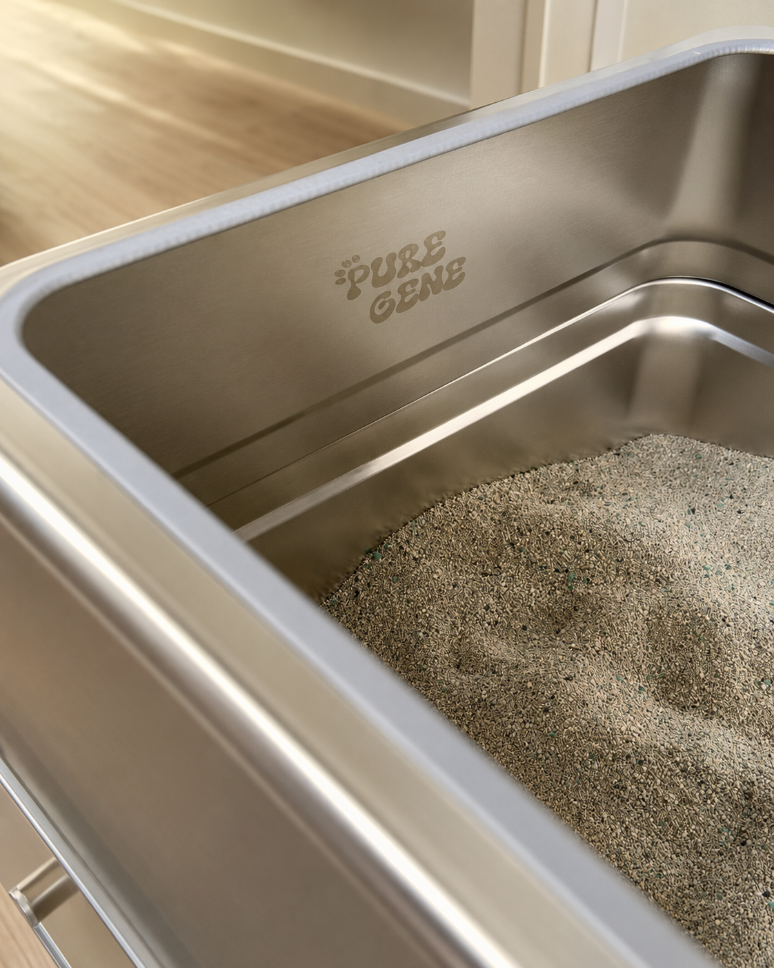 Stainless steel litter box - الصورة 2